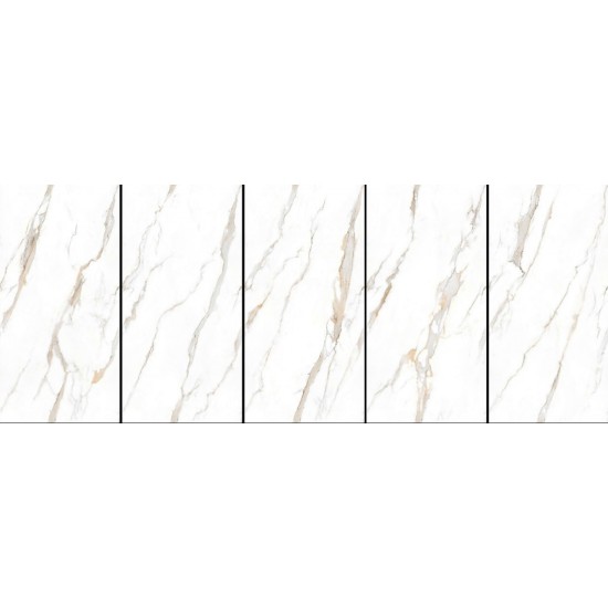 Πλακάκι Calacatta Glow 60Χ120 Λευκό-Μπεζ Τύπου Μαρμάρου Γυαλιστερό Rettificato Πλακάκι Calacatta Glow 60Χ120 Λευκό-Μπεζ Τύπου Μαρμάρου Γυαλιστερό Rettificato